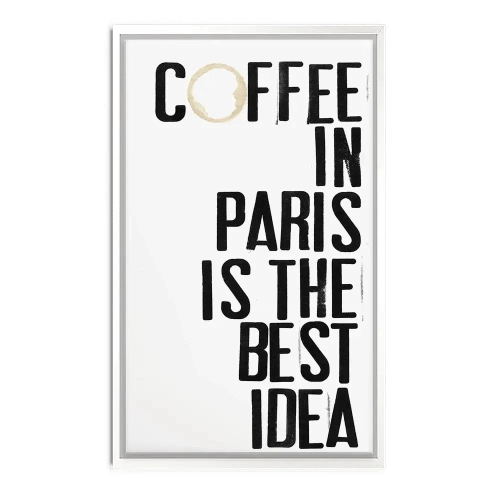 Coffee In Paris Canvas Print Coffee In Paris Canvas Print wall art product Deborah Velasquez