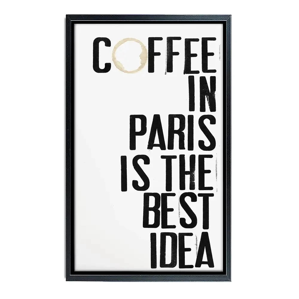Coffee In Paris Canvas Print Coffee In Paris Canvas Print wall art product Deborah Velasquez