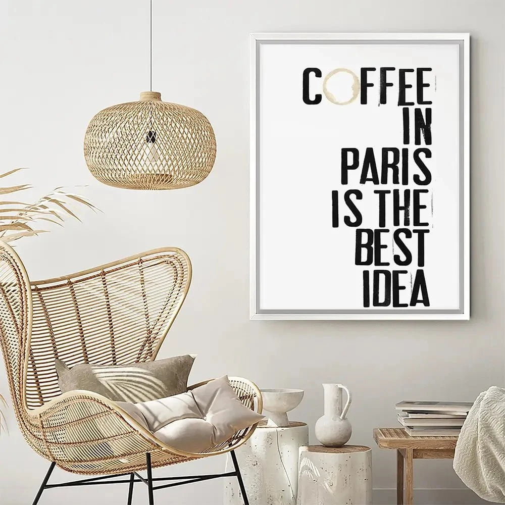 Coffee In Paris Canvas Print Coffee In Paris Canvas Print wall art product Deborah Velasquez