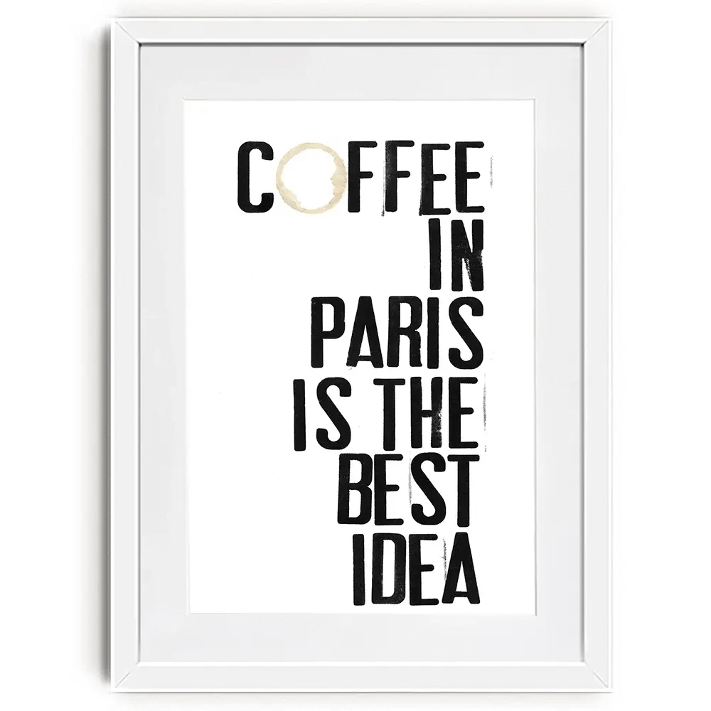 Coffee In Paris Framed Art Print Coffee In Paris Framed Art Print wall art product Deborah Velasquez