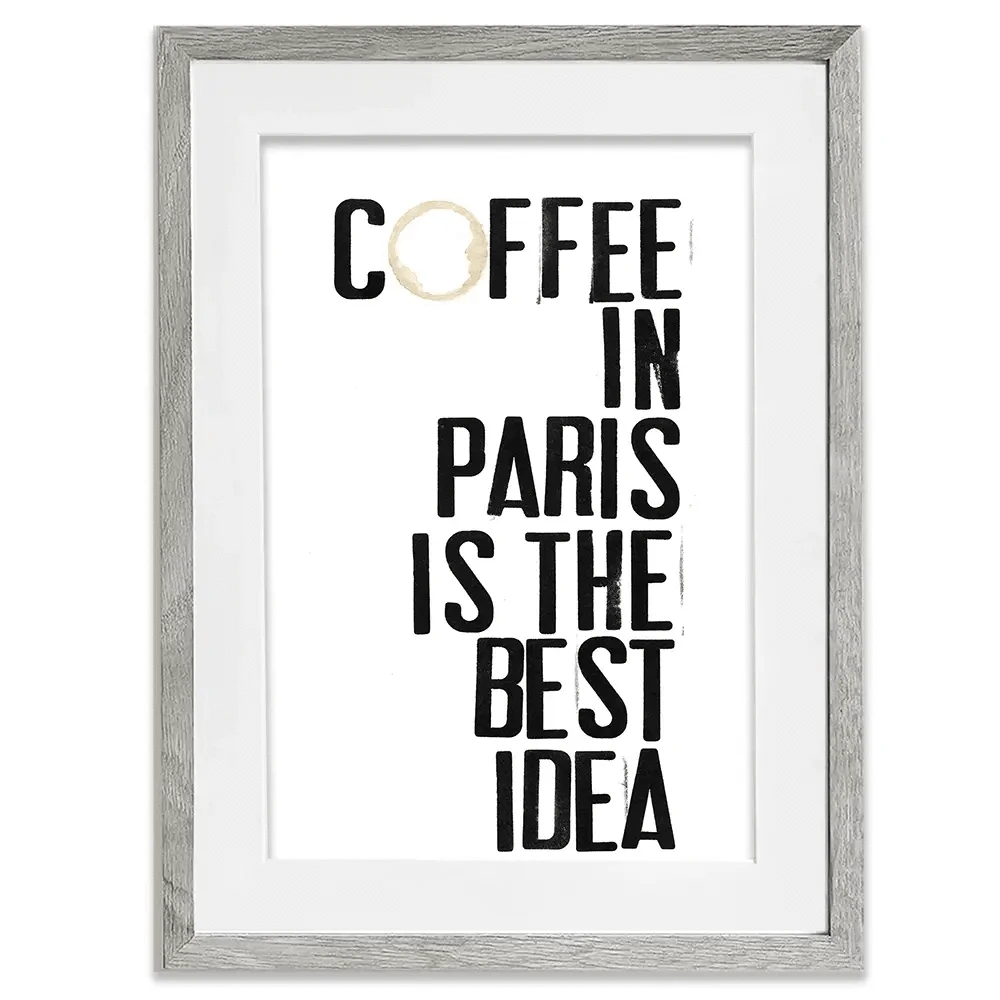 Coffee In Paris Framed Art Print Coffee In Paris Framed Art Print wall art product Deborah Velasquez