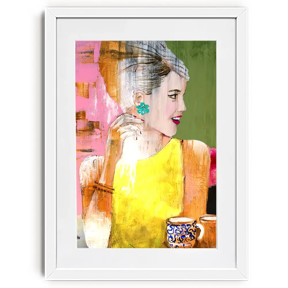 Coffee Moment Framed Art Print Coffee Moment Framed Art Print wall art product Studio Paint-Ing