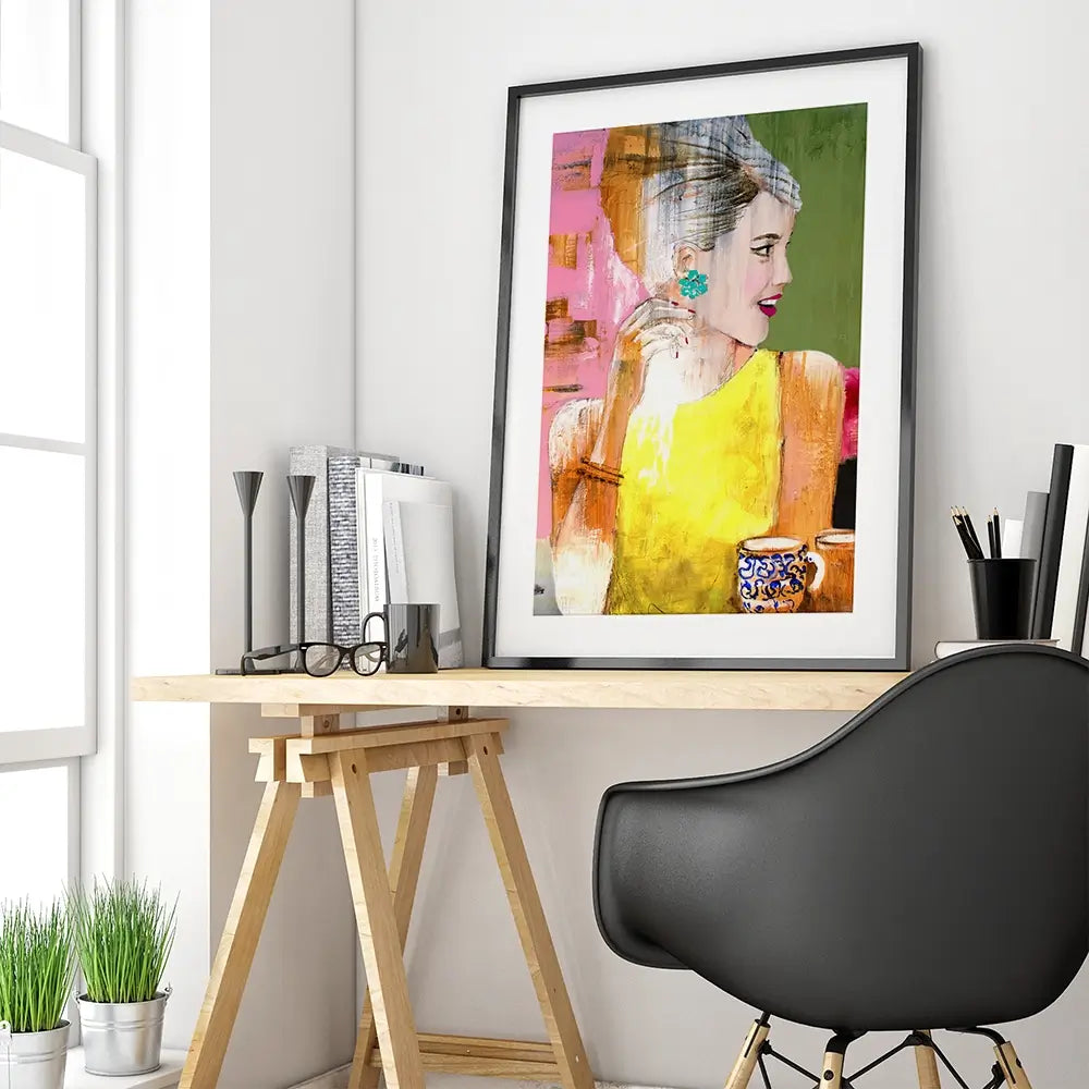 Coffee Moment Framed Art Print Coffee Moment Framed Art Print wall art product Studio Paint-Ing
