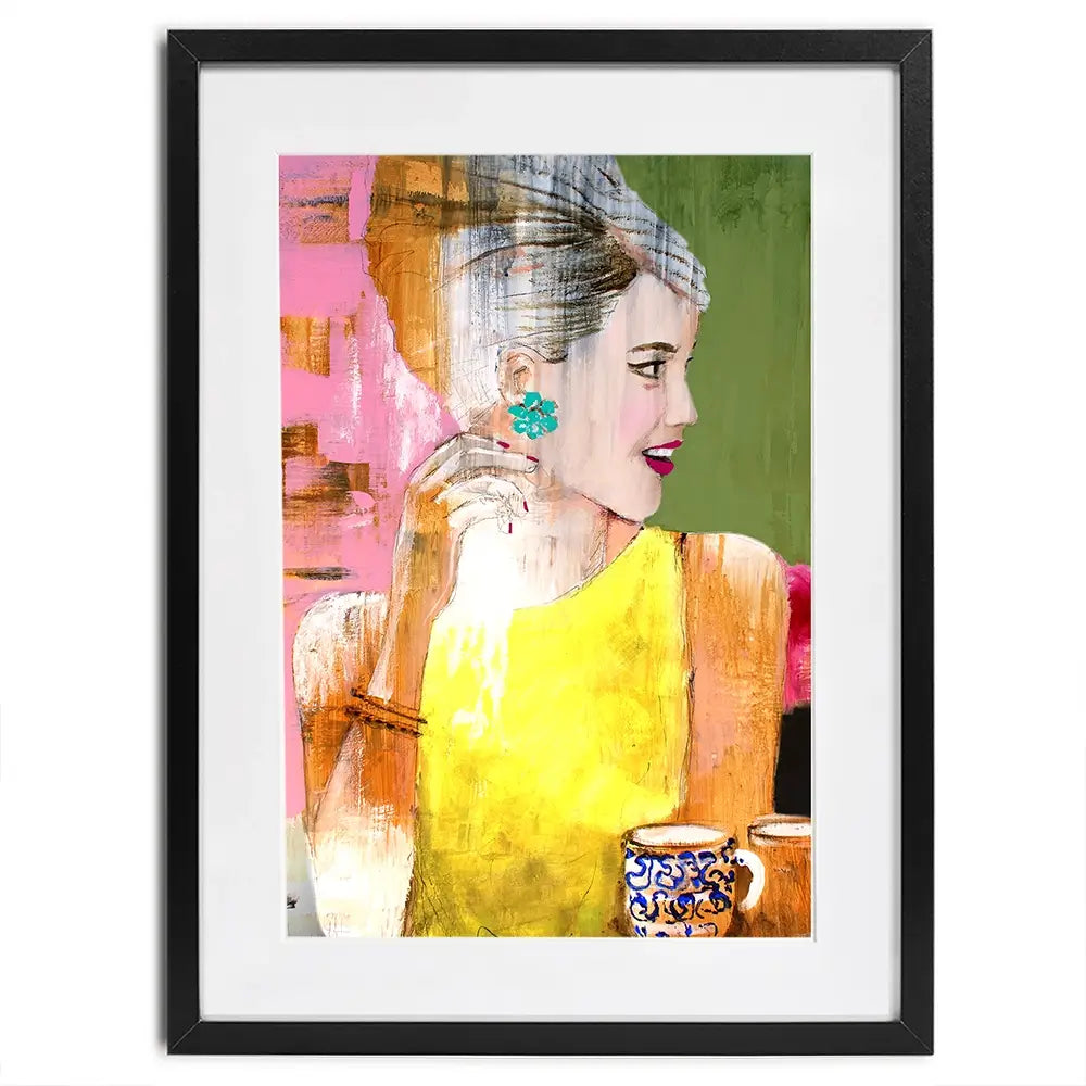 Coffee Moment Framed Art Print Coffee Moment Framed Art Print wall art product Studio Paint-Ing