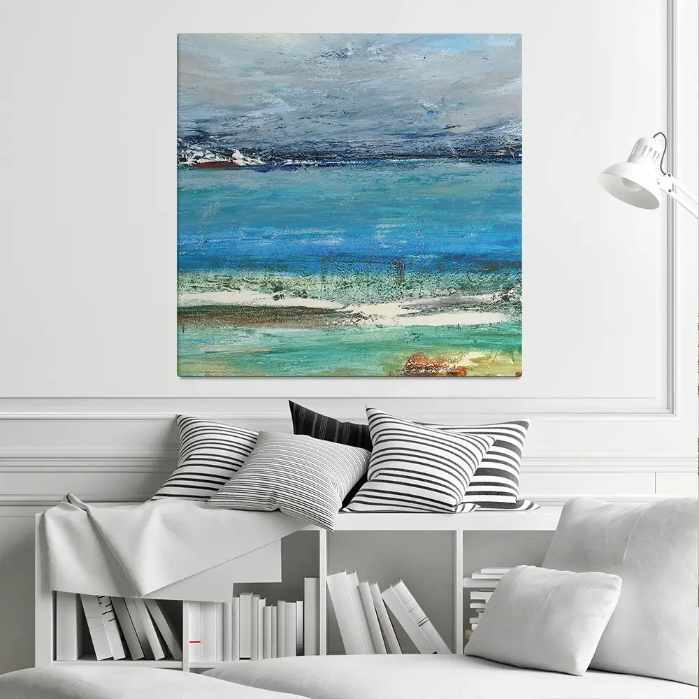 Cold Sea Square Canvas Print Cold Sea Square Canvas Print wall art product AURUSHAKOFF / Shutterstock