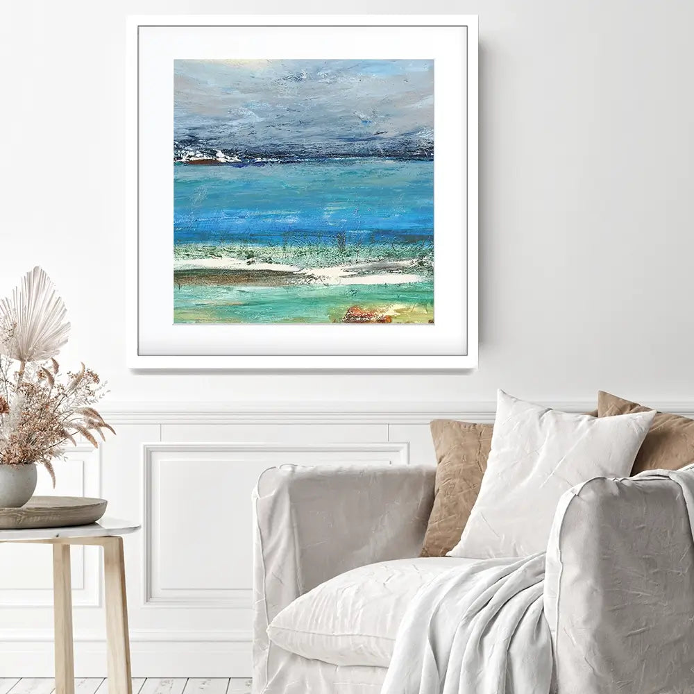 Cold Sea Square Framed Art Print Cold Sea Square Framed Art Print wall art product AURUSHAKOFF / Shutterstock