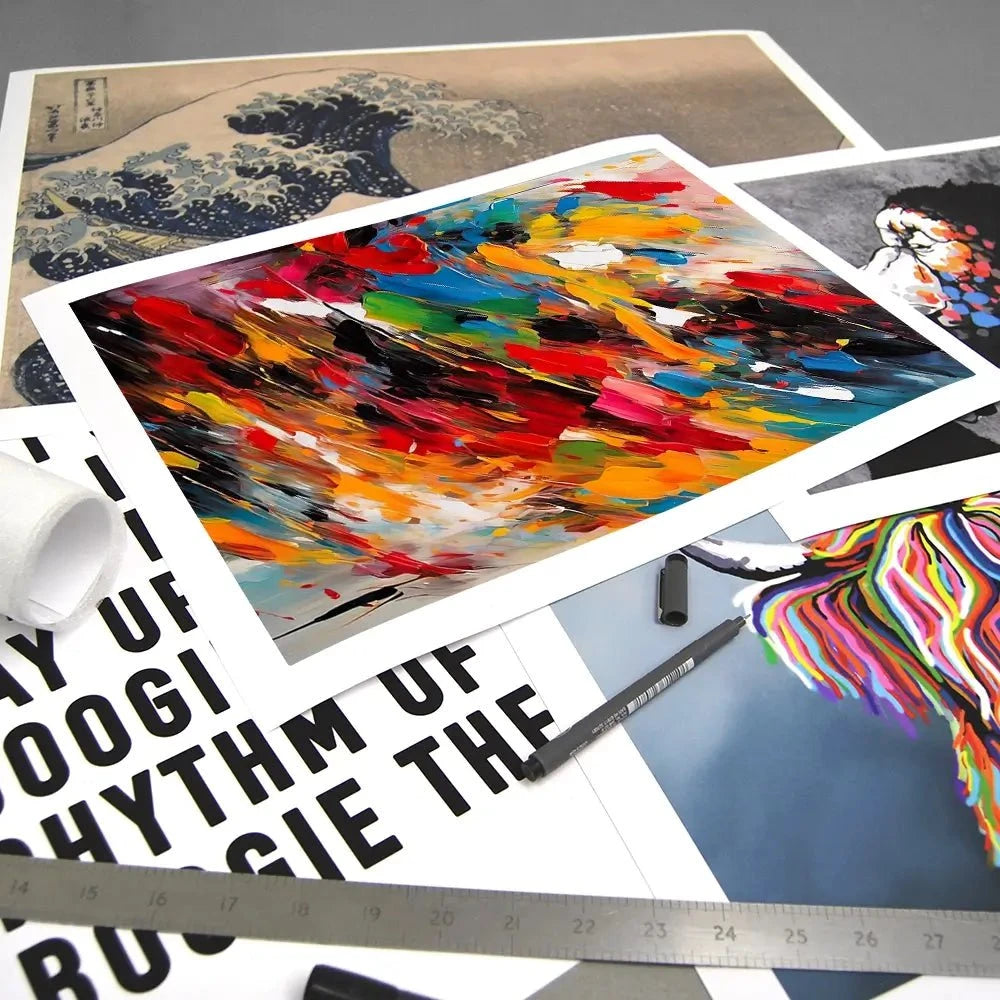 Colour Blast Art Print Colour Blast Art Print wall art product Violeta Allaberdieva