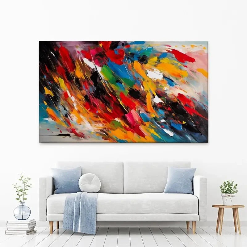 Colour Blast Canvas Print Colour Blast Canvas Print wall art product Violeta Allaberdieva