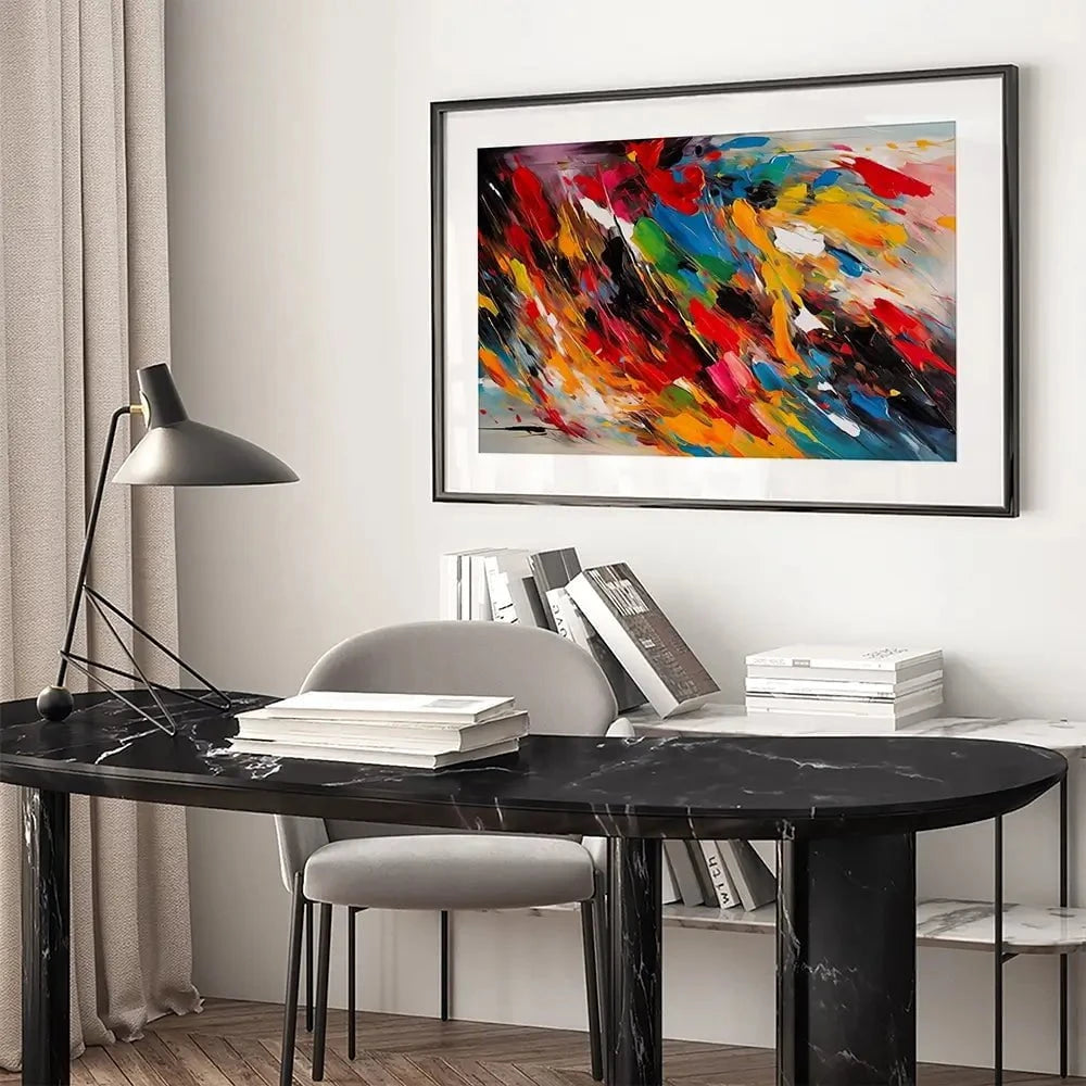 Colour Blast Framed Art Print Colour Blast Framed Art Print wall art product Violeta Allaberdieva