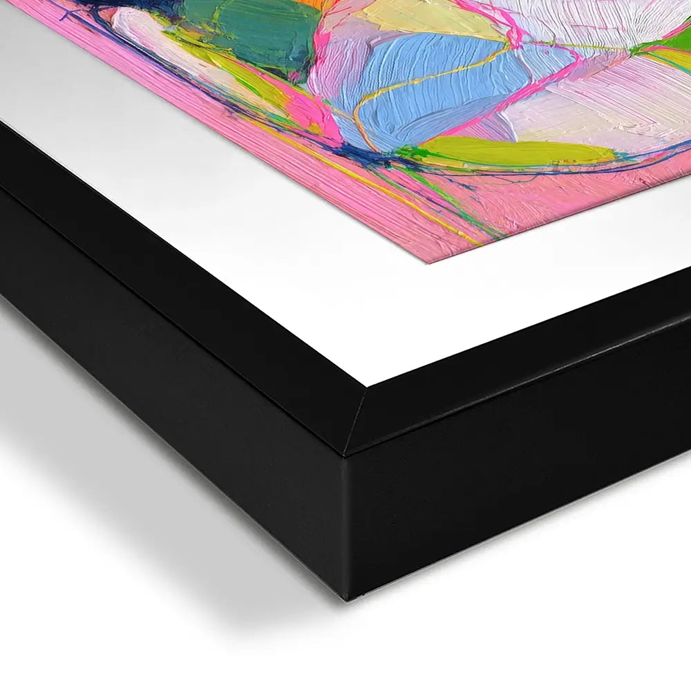 Colour Block Bunny Framed Art Print Colour Block Bunny Framed Art Print wall art product Petals Prints Design - Independent