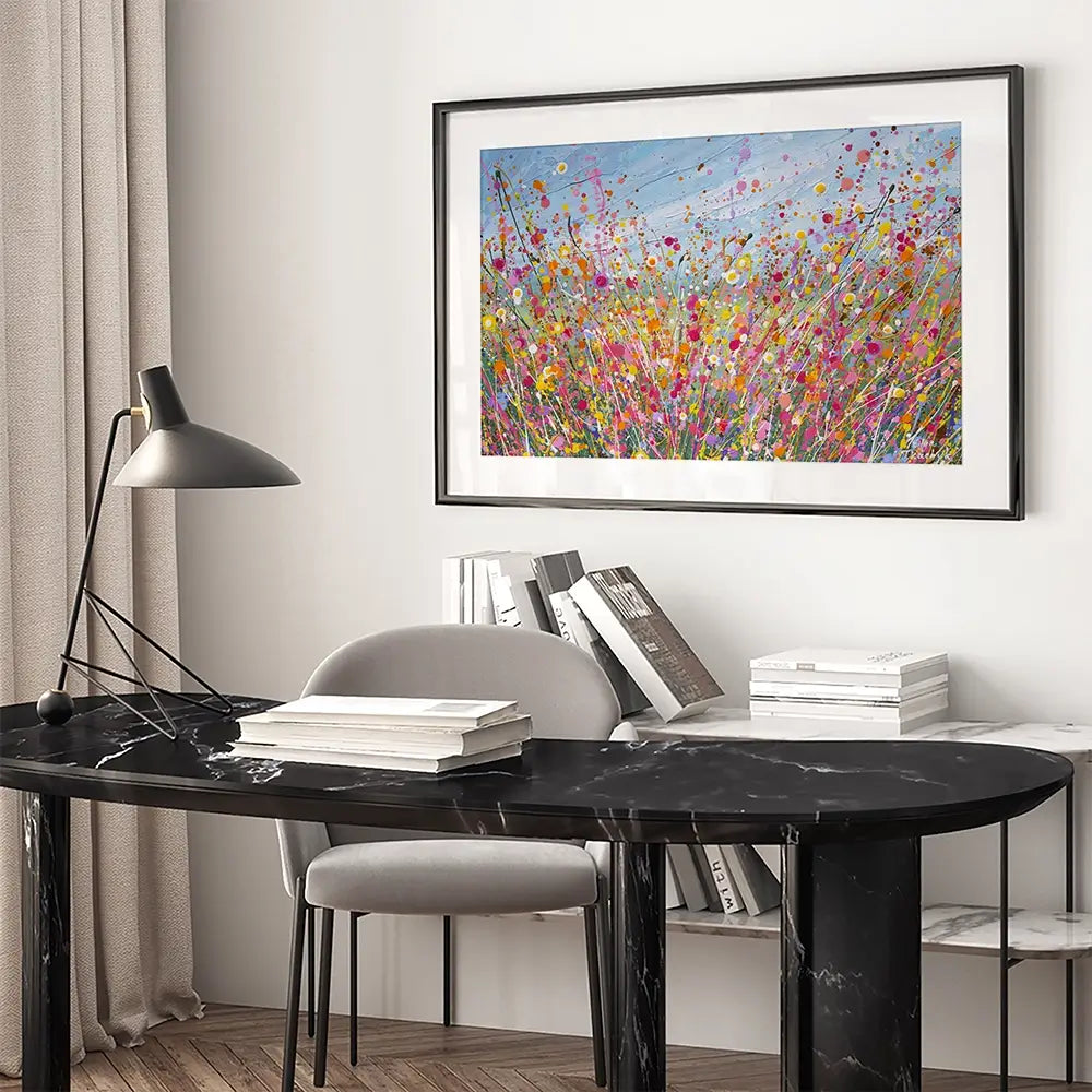 Colour Bloom Framed Art Print Colour Bloom Framed Art Print wall art product Olga Tkachyk