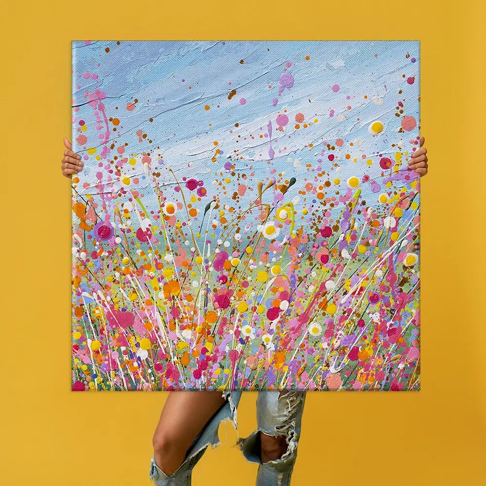 Colour Bloom Oversized Canvas Print Colour Bloom Oversized Canvas Print wall art product Art Print Shop