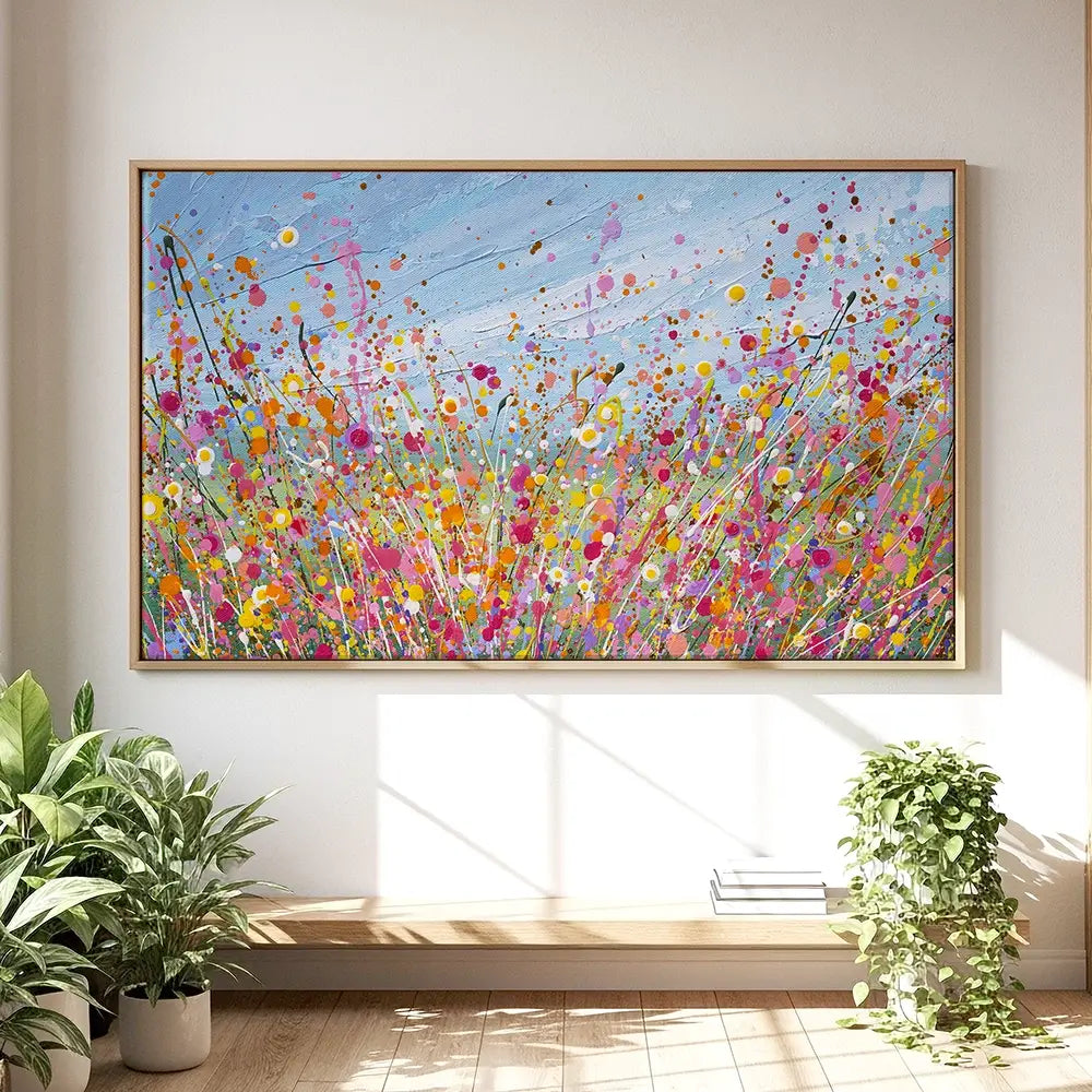 Colour Bloom Oversized Canvas Print Colour Bloom Oversized Canvas Print wall art product Art Print Shop