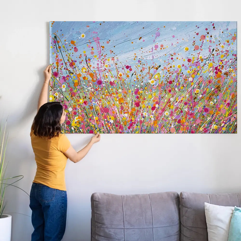 Colour Bloom Oversized Canvas Print Colour Bloom Oversized Canvas Print wall art product Art Print Shop