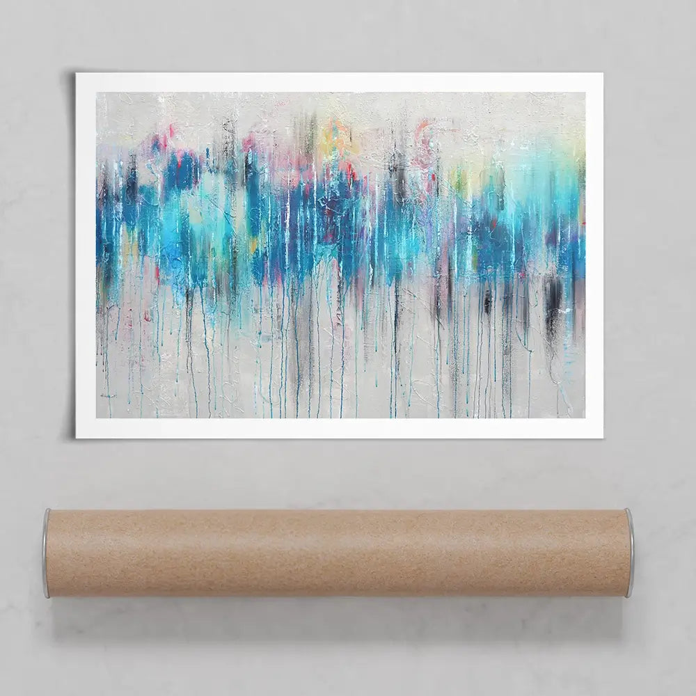 Colour Rain Art Print Colour Rain Art Print wall art product Studio Paint-Ing