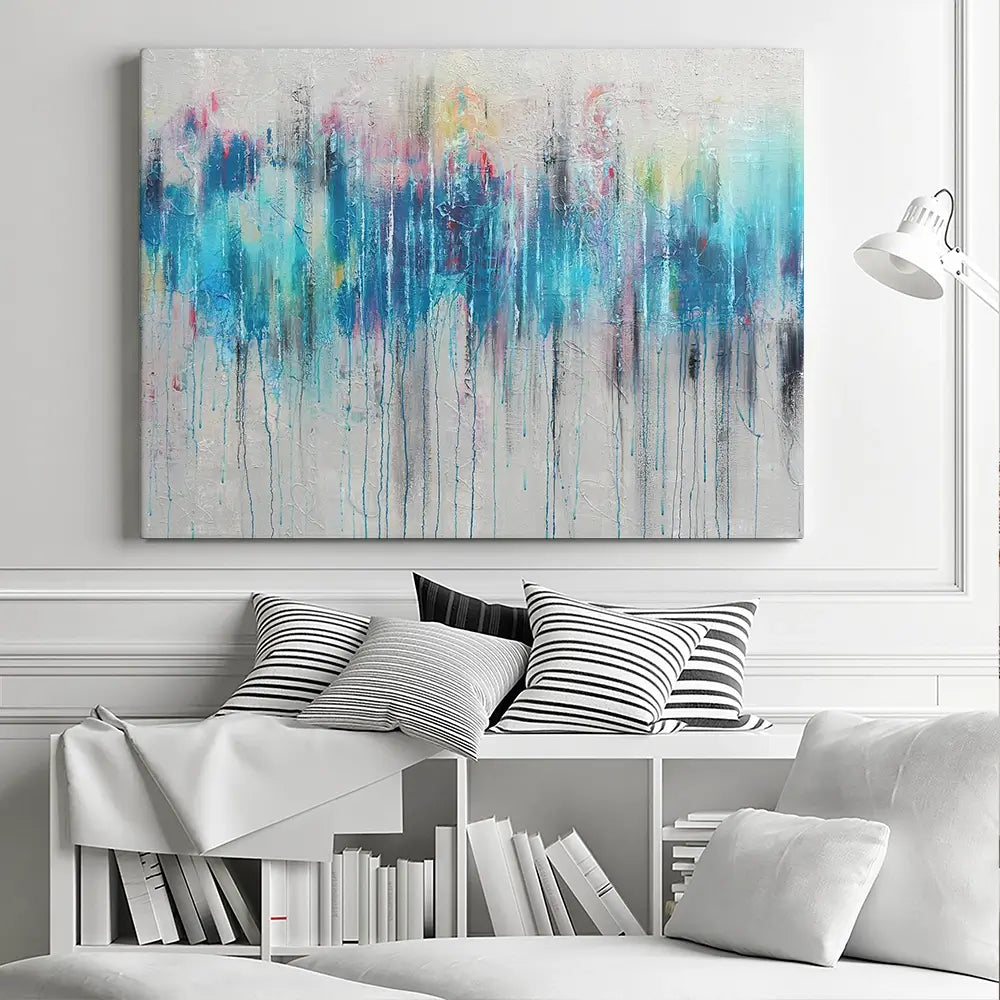 Colour Rain Canvas Print Colour Rain Canvas Print wall art product Studio Paint-Ing