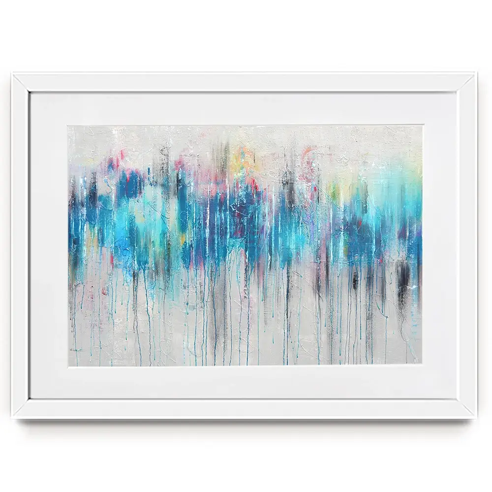 Colour Rain Framed Art Print Colour Rain Framed Art Print wall art product Studio Paint-Ing