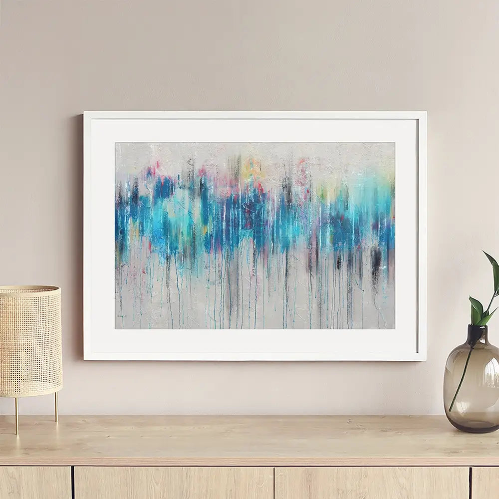Colour Rain Framed Art Print Colour Rain Framed Art Print wall art product Studio Paint-Ing