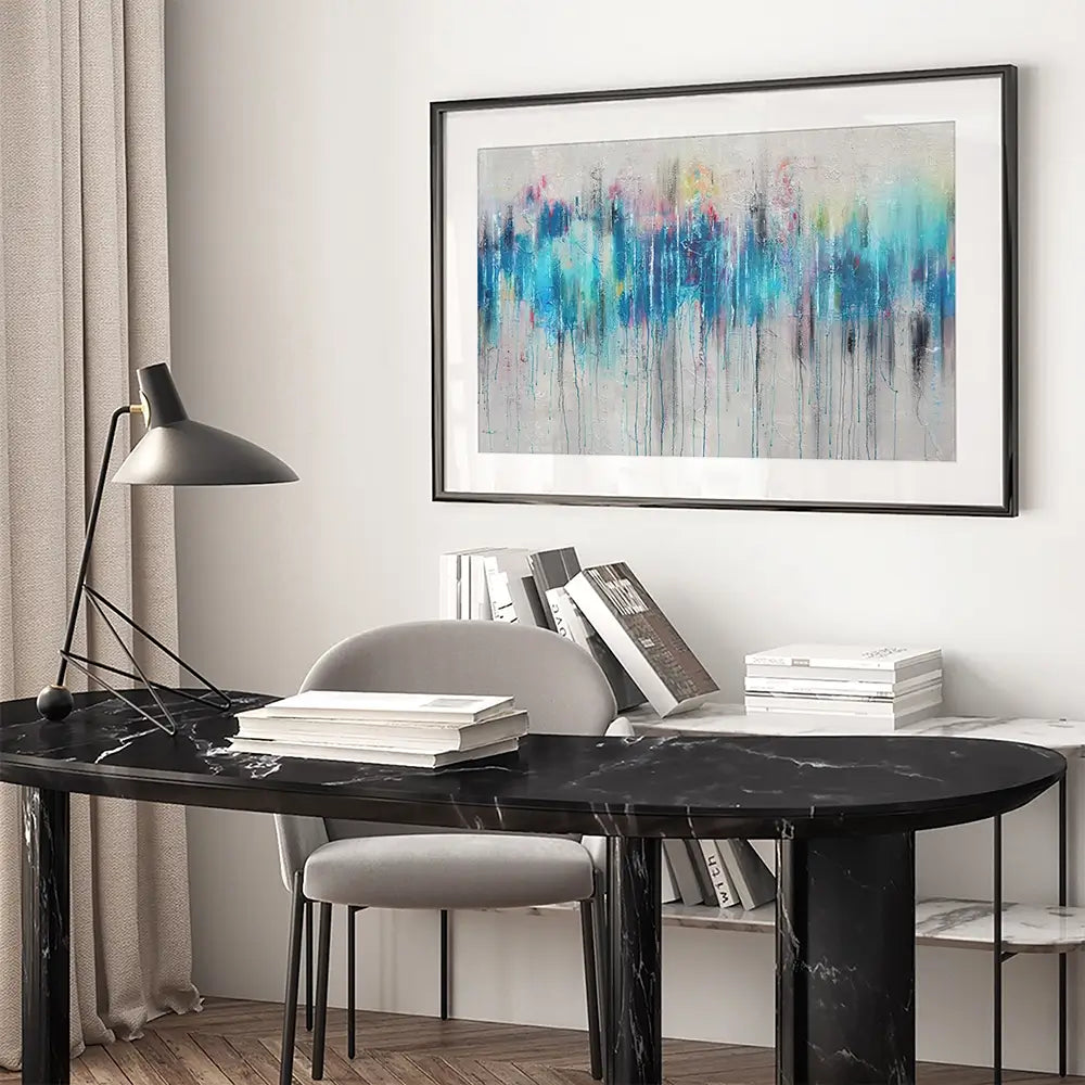 Colour Rain Framed Art Print Colour Rain Framed Art Print wall art product Studio Paint-Ing