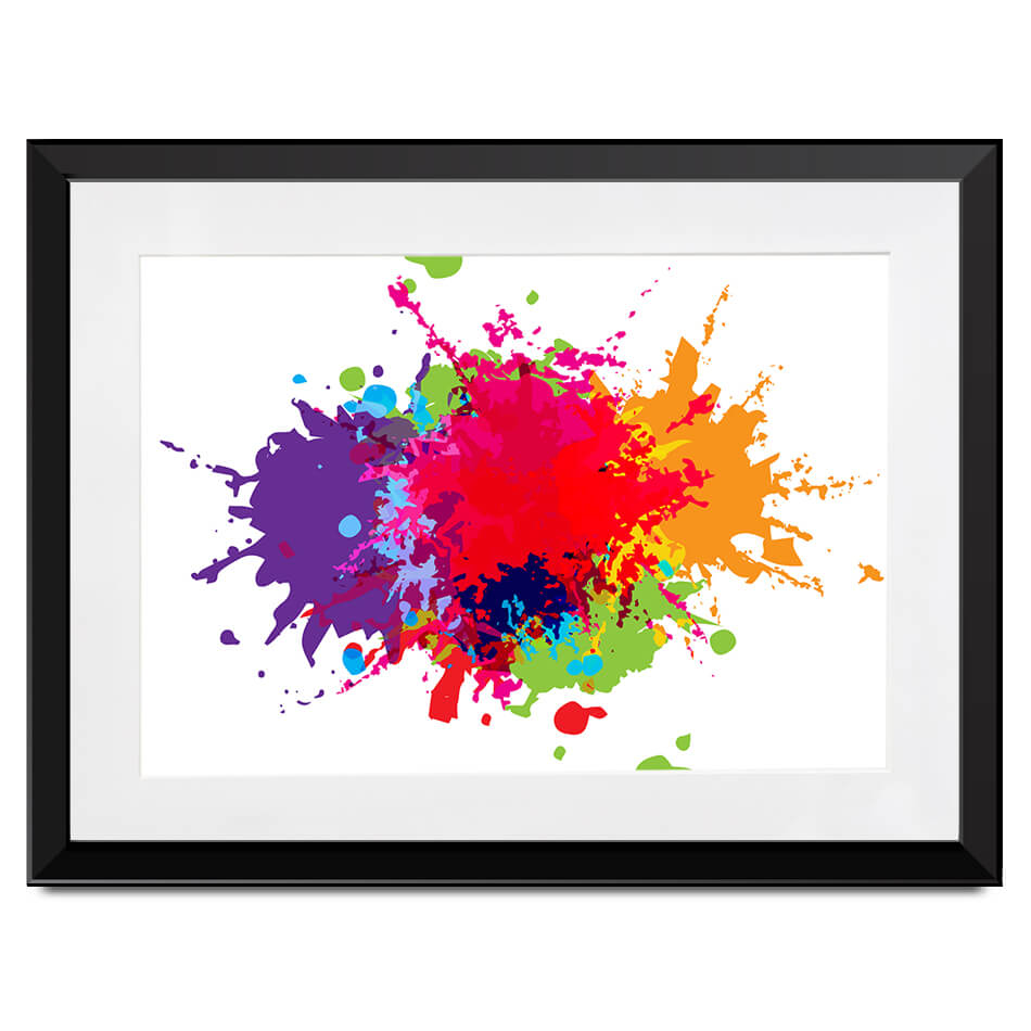Colour Splat Framed Art Print Colour Splat Framed Art Print wall art product Mrspopman1985 / Shutterstock