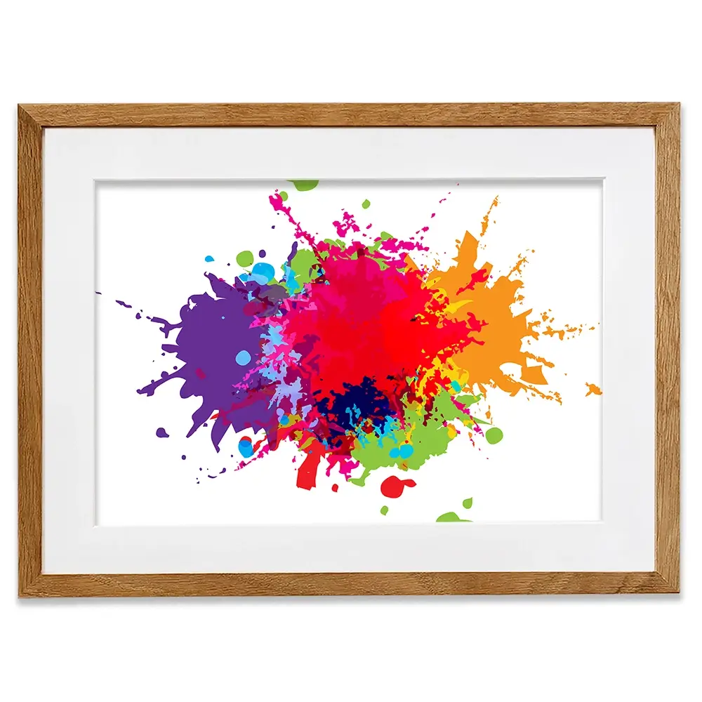 Colour Splat Framed Art Print Colour Splat Framed Art Print wall art product Mrspopman1985 / Shutterstock