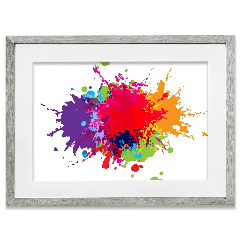 Colour Splat Framed Art Print Colour Splat Framed Art Print wall art product Mrspopman1985 / Shutterstock