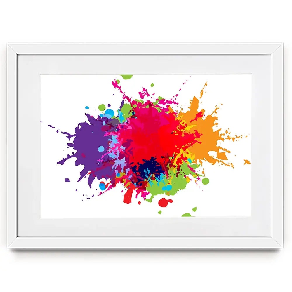 Colour Splat Framed Art Print Colour Splat Framed Art Print wall art product Mrspopman1985 / Shutterstock