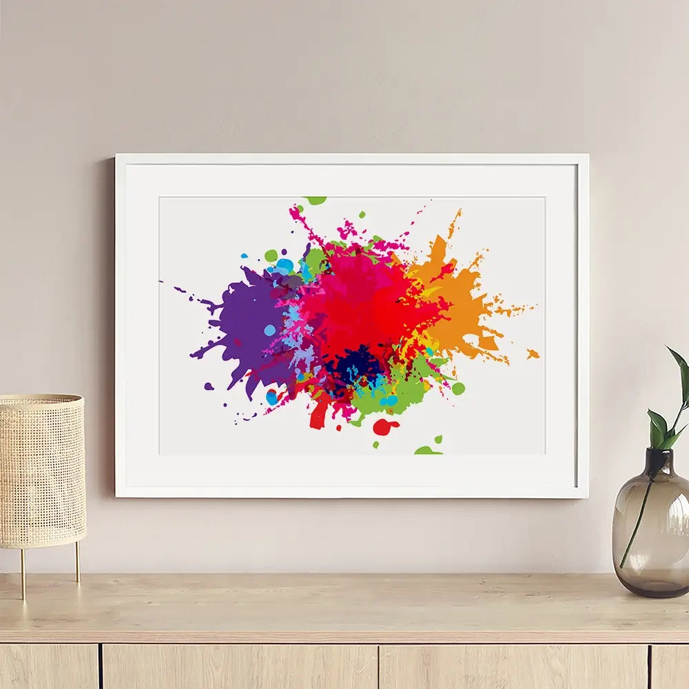 Colour Splat Framed Art Print Colour Splat Framed Art Print wall art product Mrspopman1985 / Shutterstock