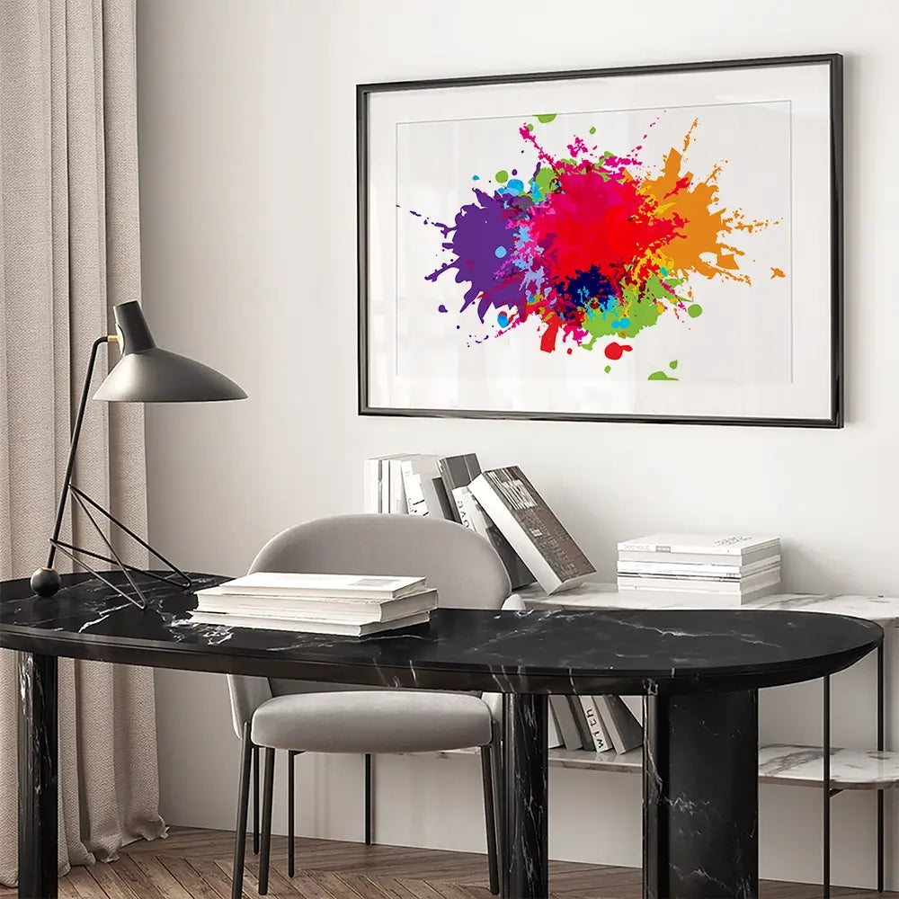 Colour Splat Framed Art Print Colour Splat Framed Art Print wall art product Mrspopman1985 / Shutterstock