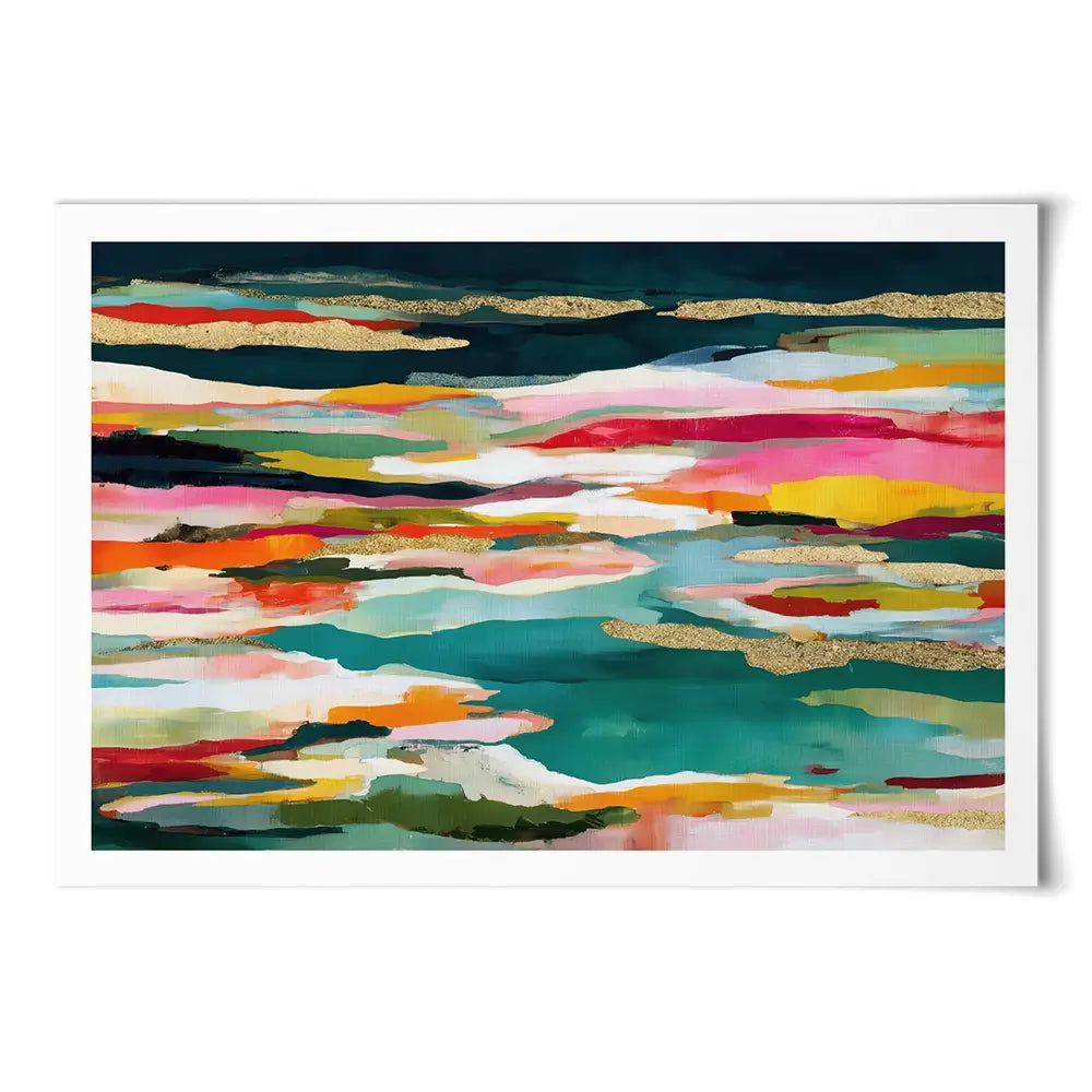 Colour Strata Gold Art Print Colour Strata Gold Art Print wall art product Chromatic Storm Studio