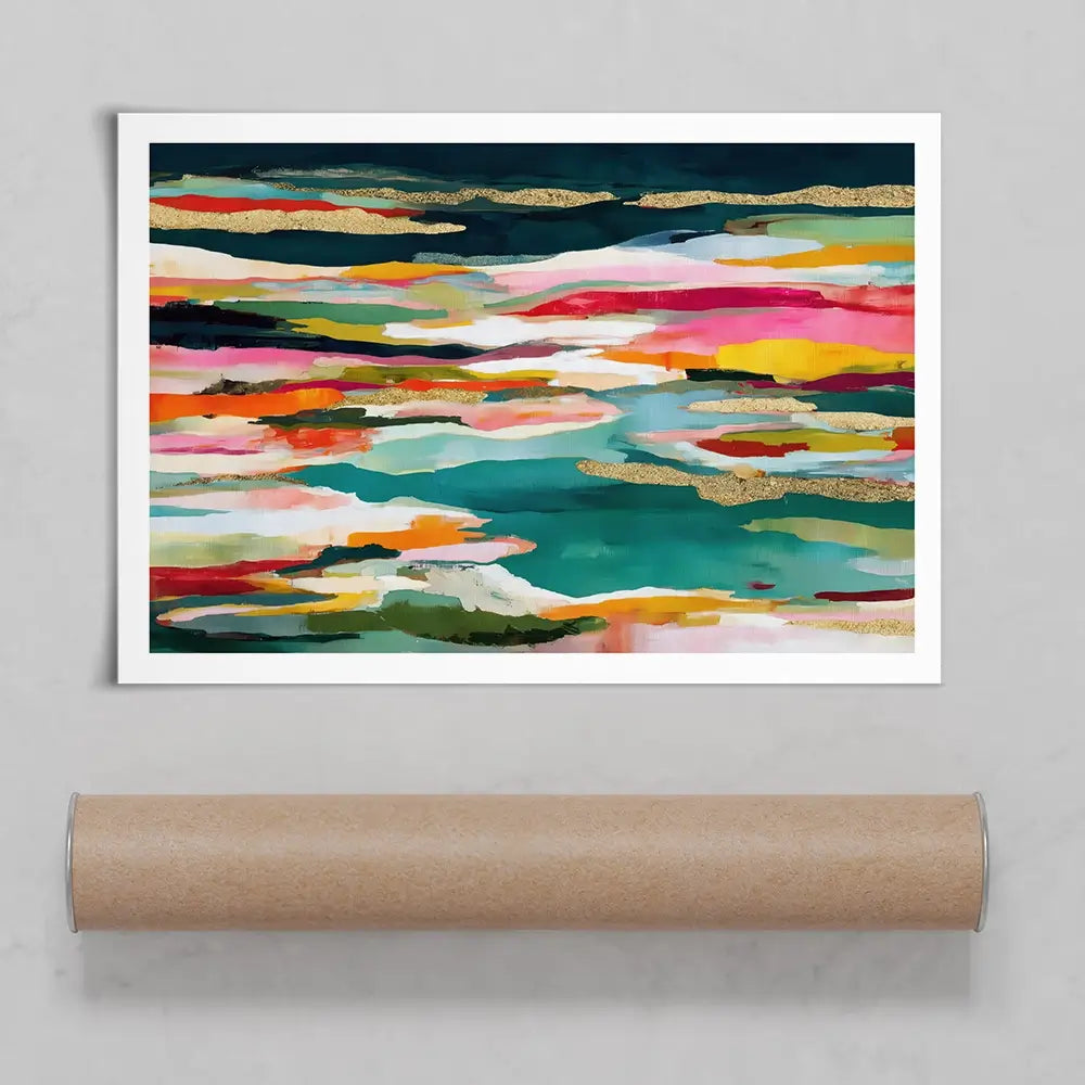 Colour Strata Gold Art Print Colour Strata Gold Art Print wall art product Chromatic Storm Studio