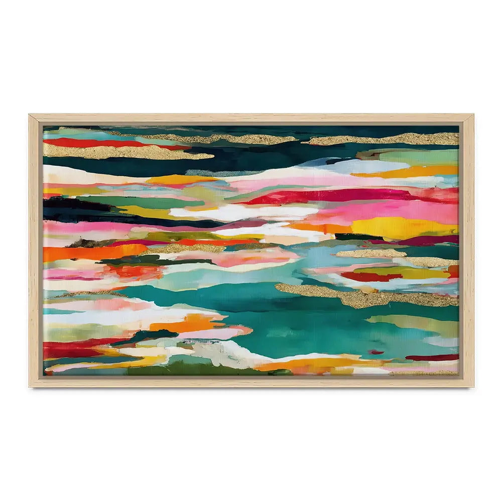 Colour Strata Gold Canvas Print Colour Strata Gold Canvas Print wall art product Chromatic Storm Studio