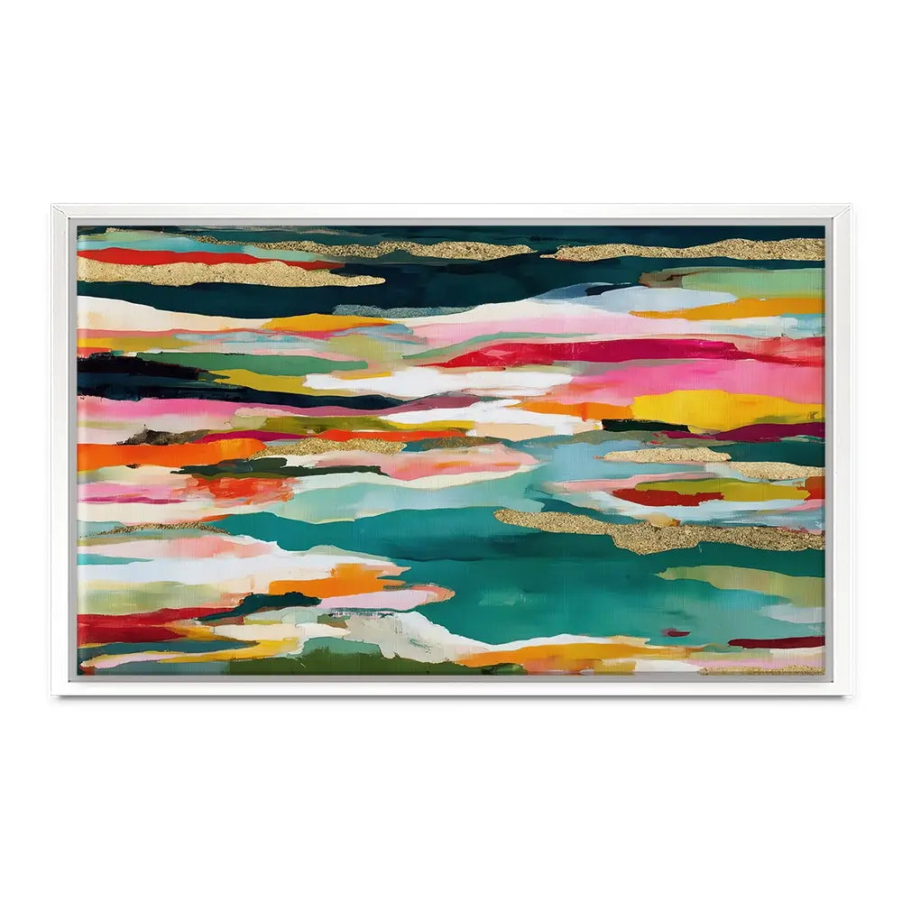 Colour Strata Gold Canvas Print Colour Strata Gold Canvas Print wall art product Chromatic Storm Studio