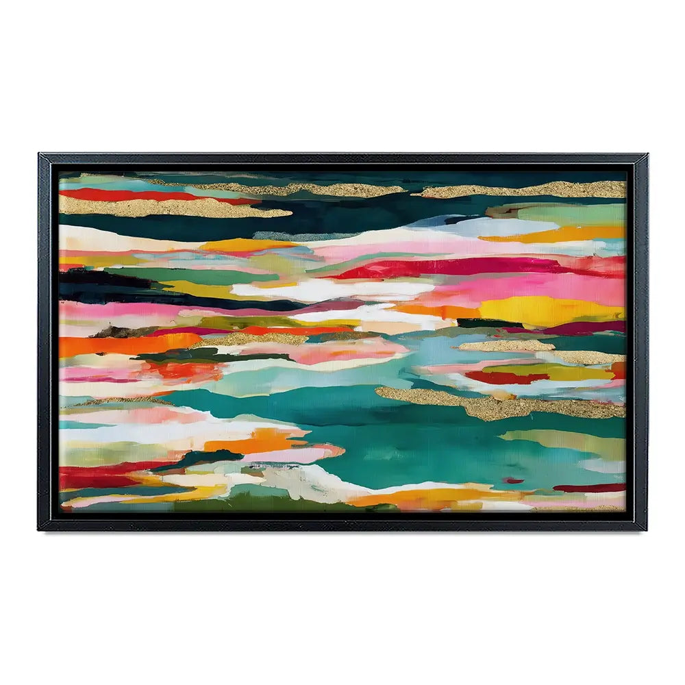 Colour Strata Gold Canvas Print Colour Strata Gold Canvas Print wall art product Chromatic Storm Studio