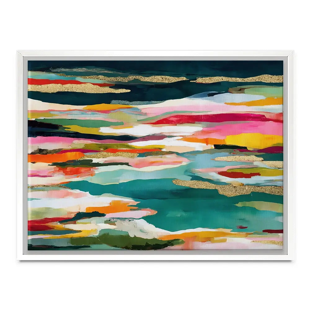 Colour Strata Gold Canvas Print Colour Strata Gold Canvas Print wall art product Chromatic Storm Studio