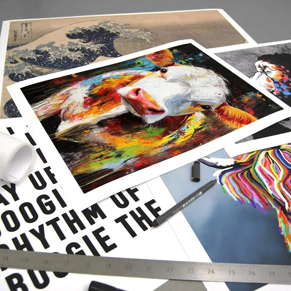 Coloured Cow Art Print Coloured Cow Art Print wall art product Franklyn Gregory - Independent