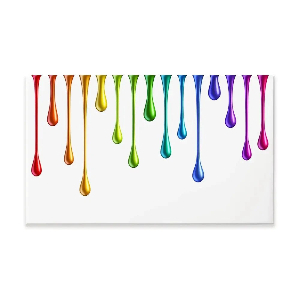 Coloured Paint Drips Canvas Print Coloured Paint Drips Canvas Print wall art product 3d_kot / Shutterstock