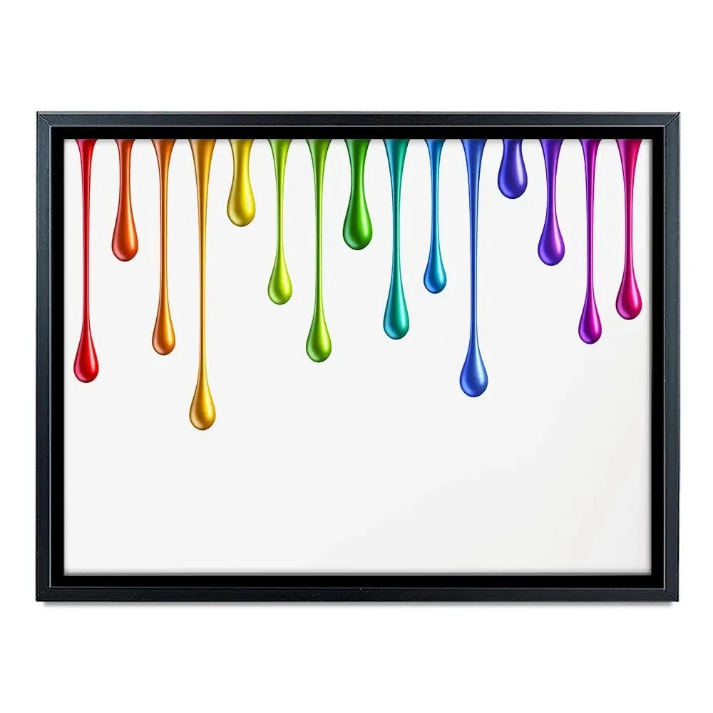 Coloured Paint Drips Canvas Print Coloured Paint Drips Canvas Print wall art product 3d_kot / Shutterstock