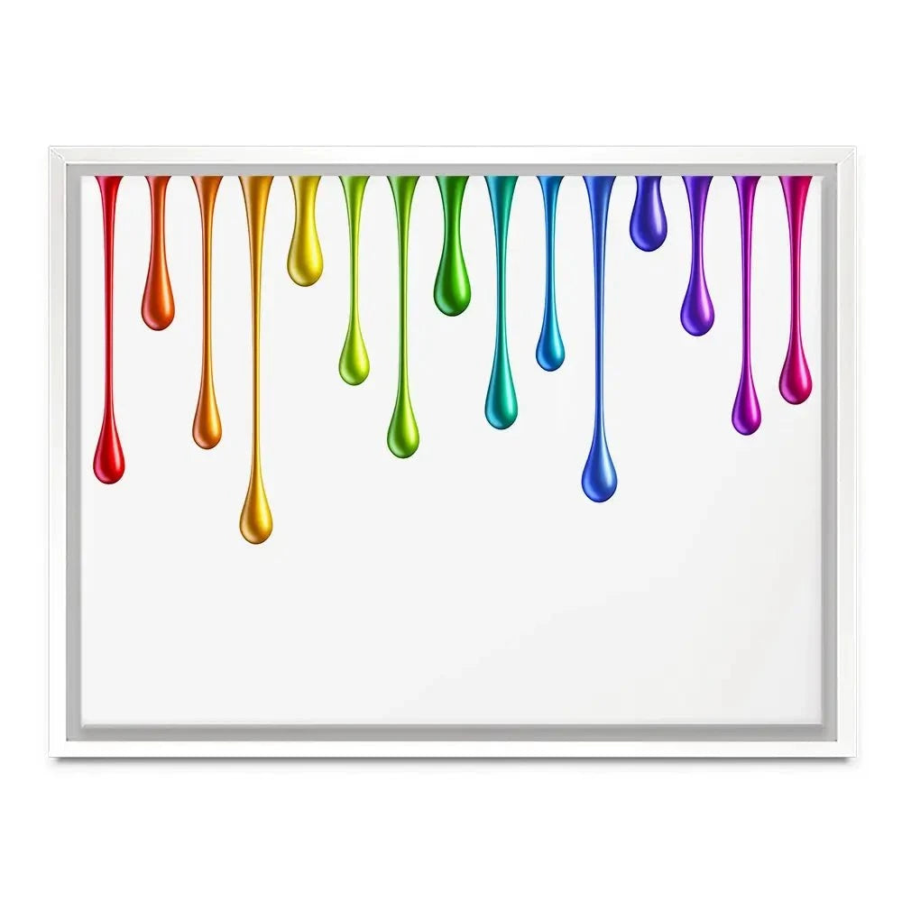 Coloured Paint Drips Canvas Print Coloured Paint Drips Canvas Print wall art product 3d_kot / Shutterstock