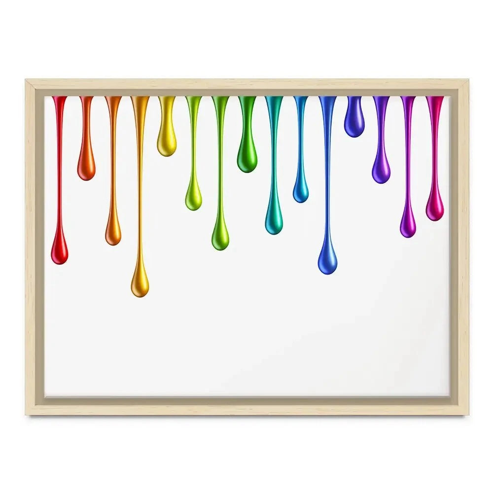 Coloured Paint Drips Canvas Print Coloured Paint Drips Canvas Print wall art product 3d_kot / Shutterstock