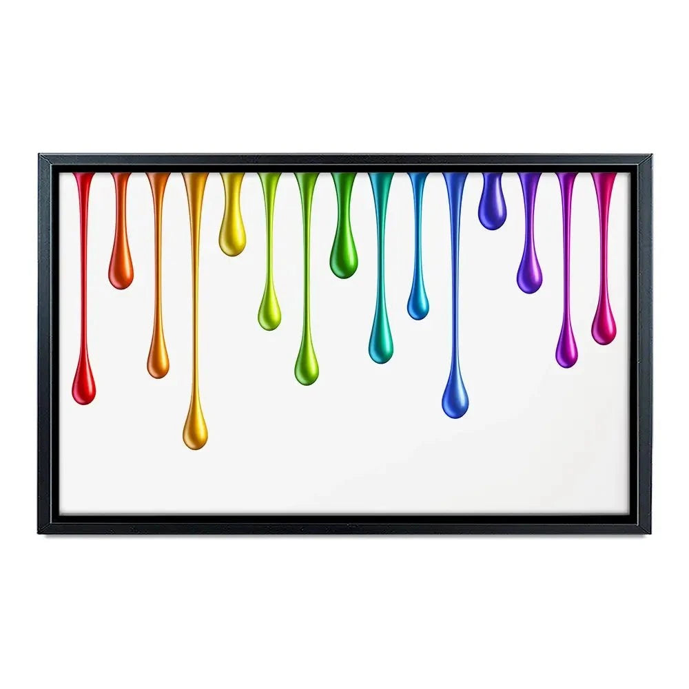 Coloured Paint Drips Canvas Print Coloured Paint Drips Canvas Print wall art product 3d_kot / Shutterstock
