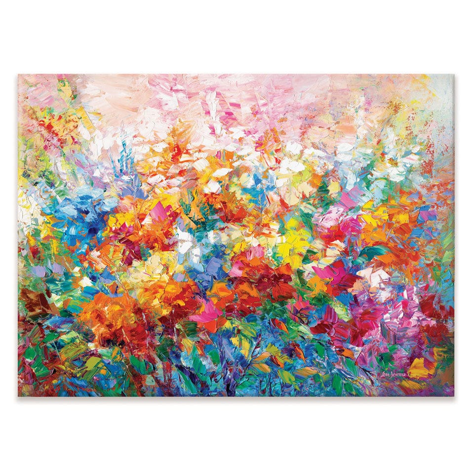 Colourful Abstract Floral Canvas Print wall art product Leon Devenice