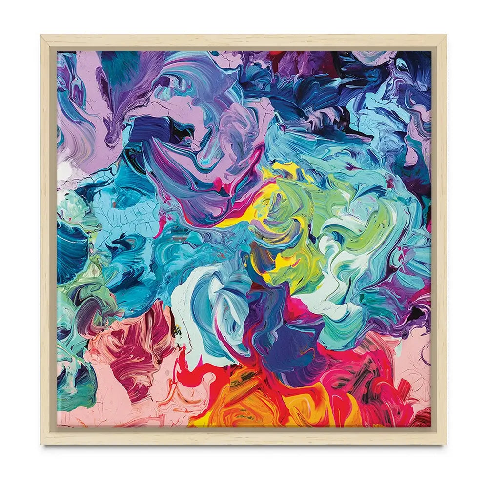 Colourful Abstract Oil Painting Oversized Canvas Print Colourful Abstract Oil Painting Oversized Canvas Print wall art product vhpicstock / Shutterstock