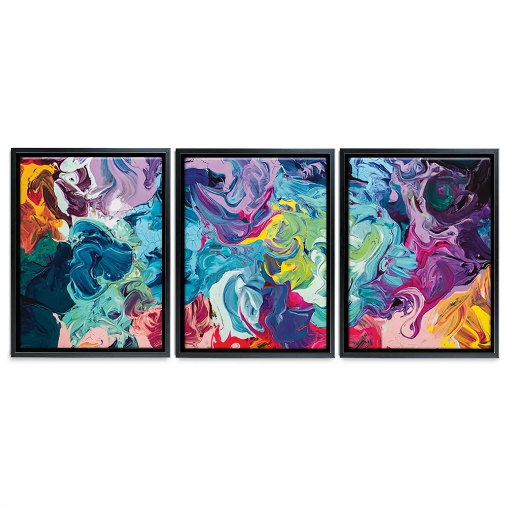 Colourful Abstract Trio Canvas Print Colourful Abstract Trio Canvas Print wall art product vhpicstock / Shutterstock