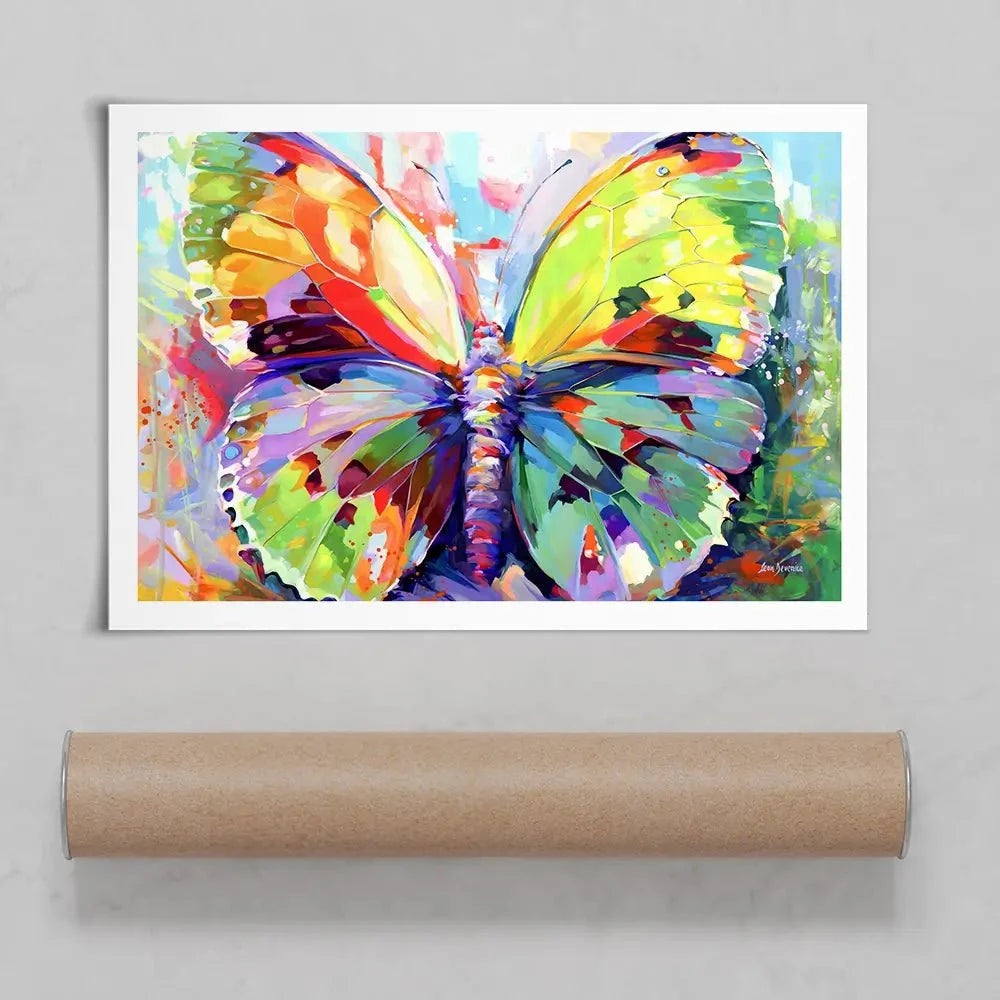 Colourful Butterfly Art Print Colourful Butterfly Art Print wall art product Leon Devenice