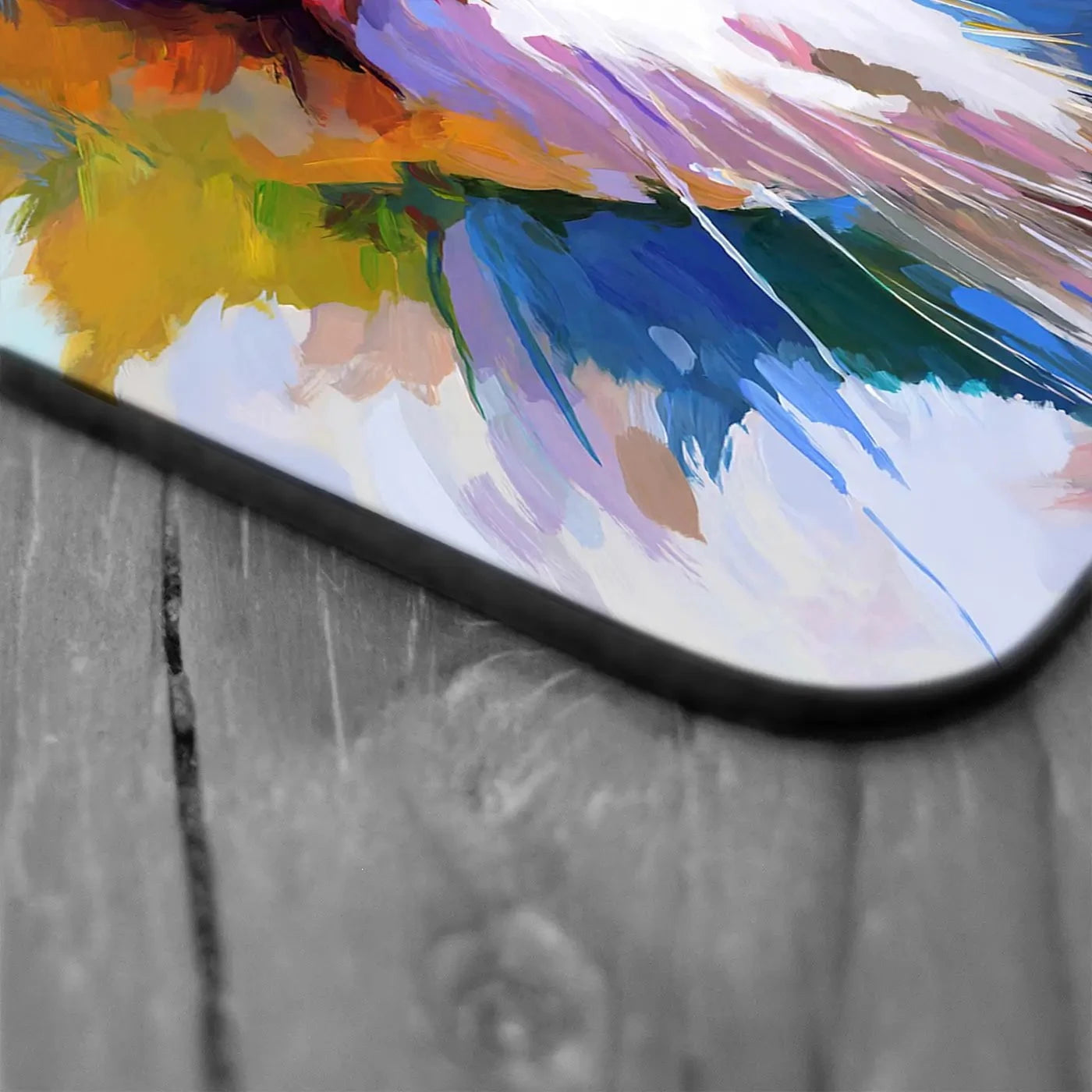 Colourful Cats Gaze Coaster Set Rainbow Soul Tree Coaster Set | Rainbow Soul Tree Art Coasters wall art product Leon Devenice