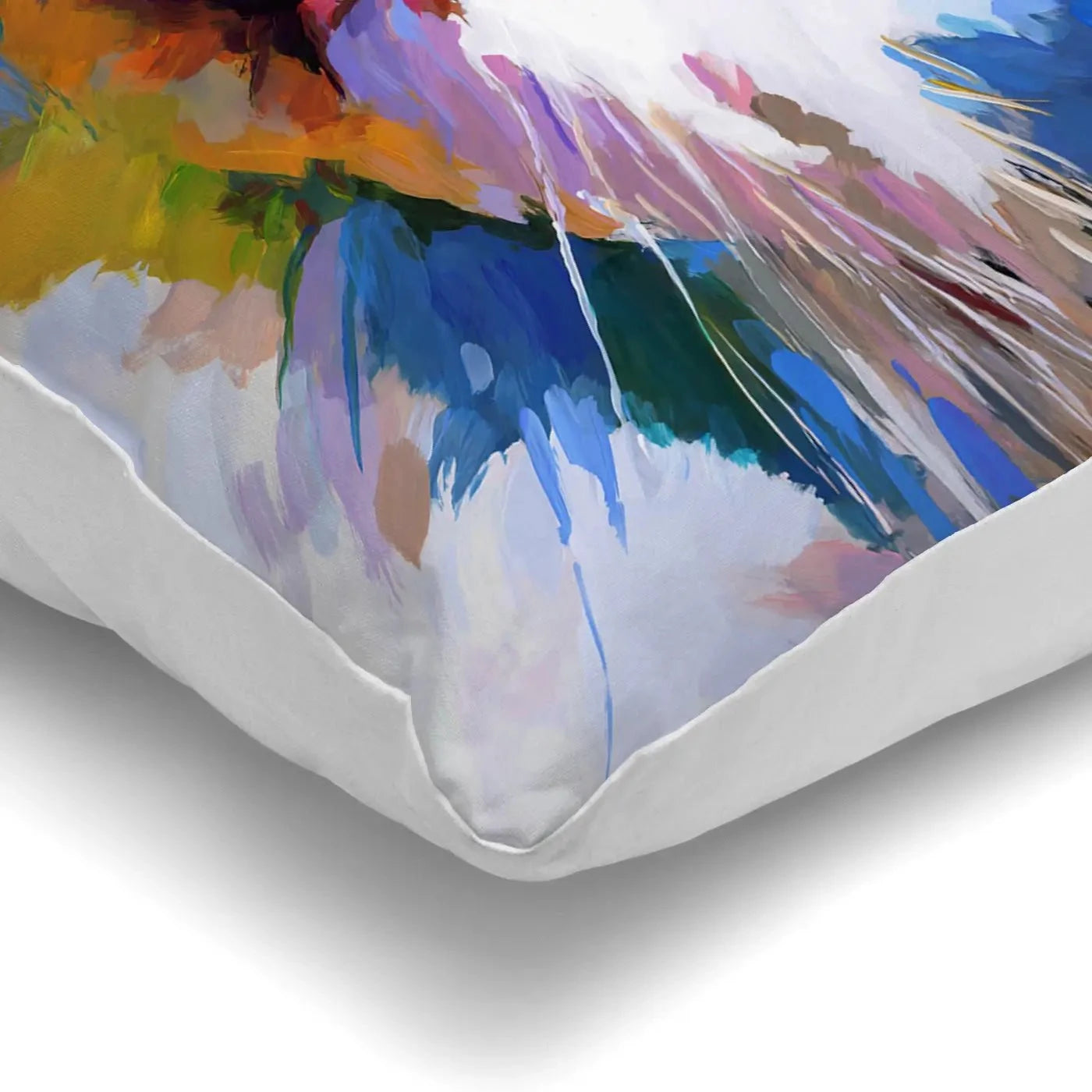 Colourful Cats Gaze Cushion Colourful Cats Gaze Cushion wall art product Leon Devenice