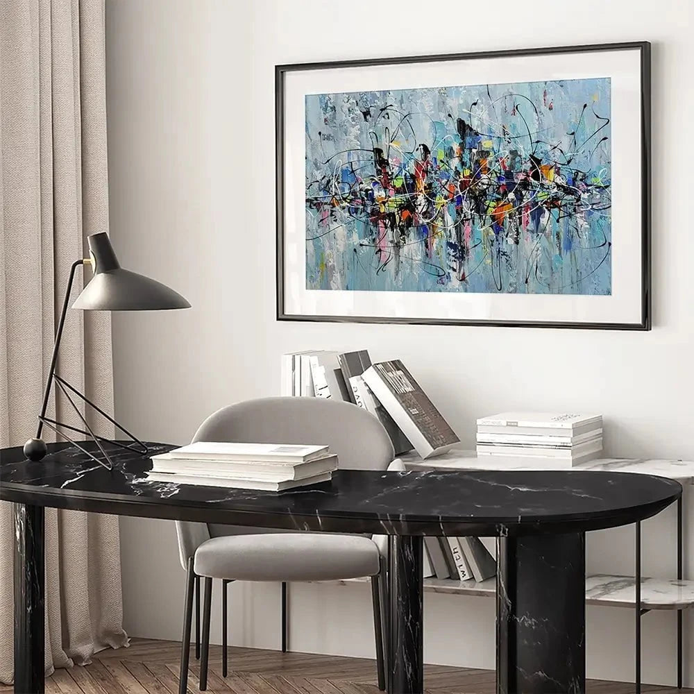 Colourful City Framed Art Print Colourful City Framed Art Print wall art product Olga Tkachyk