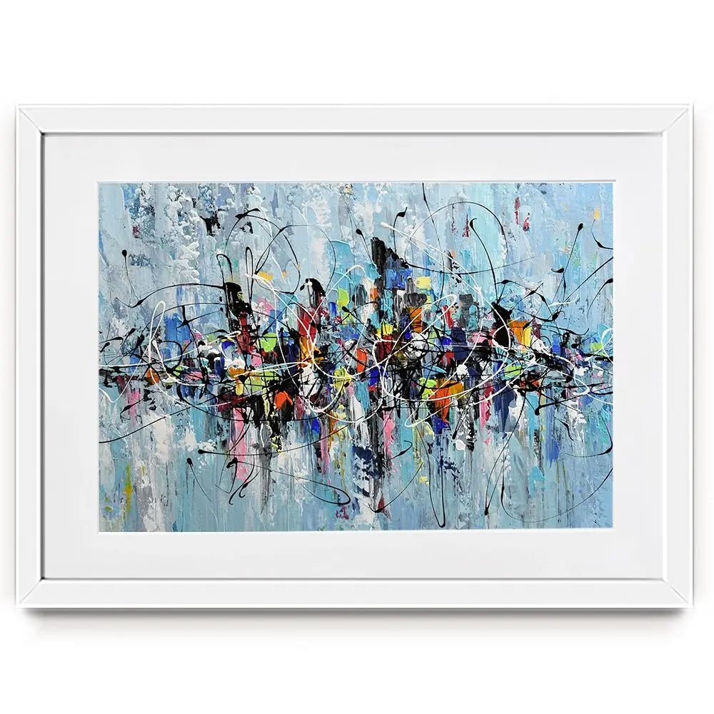 Colourful City Framed Art Print Colourful City Framed Art Print wall art product Olga Tkachyk