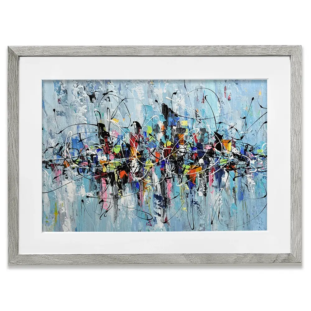 Colourful City Framed Art Print Colourful City Framed Art Print wall art product Olga Tkachyk